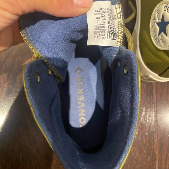 Converse Olive Green Ankle Boots - Picture 3 of 4